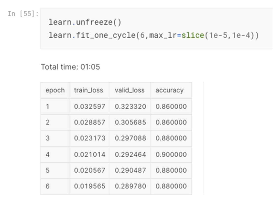 Fig. 2. Fine Tune Process ResNet50