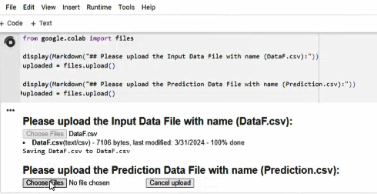 Figure 2. Snapshot from ML Based KPI Prediction Calculator